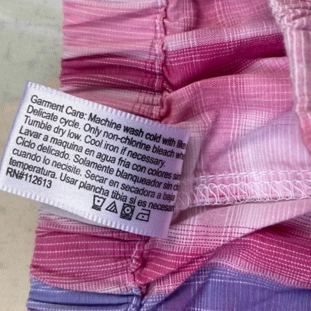 F by FORTUNA VALENTINO Pajama Pants Sz M Women Drawstring Pink Plaid Never Worn